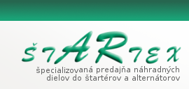 Štartex - špecializovaná predajňa náhradných dielov do štartérov a alternátorov